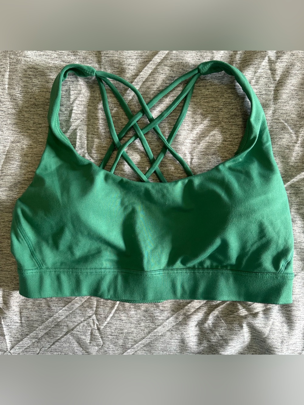 Victoria's Secret Green Strappy Racerback Sports Bra size medium NWOT